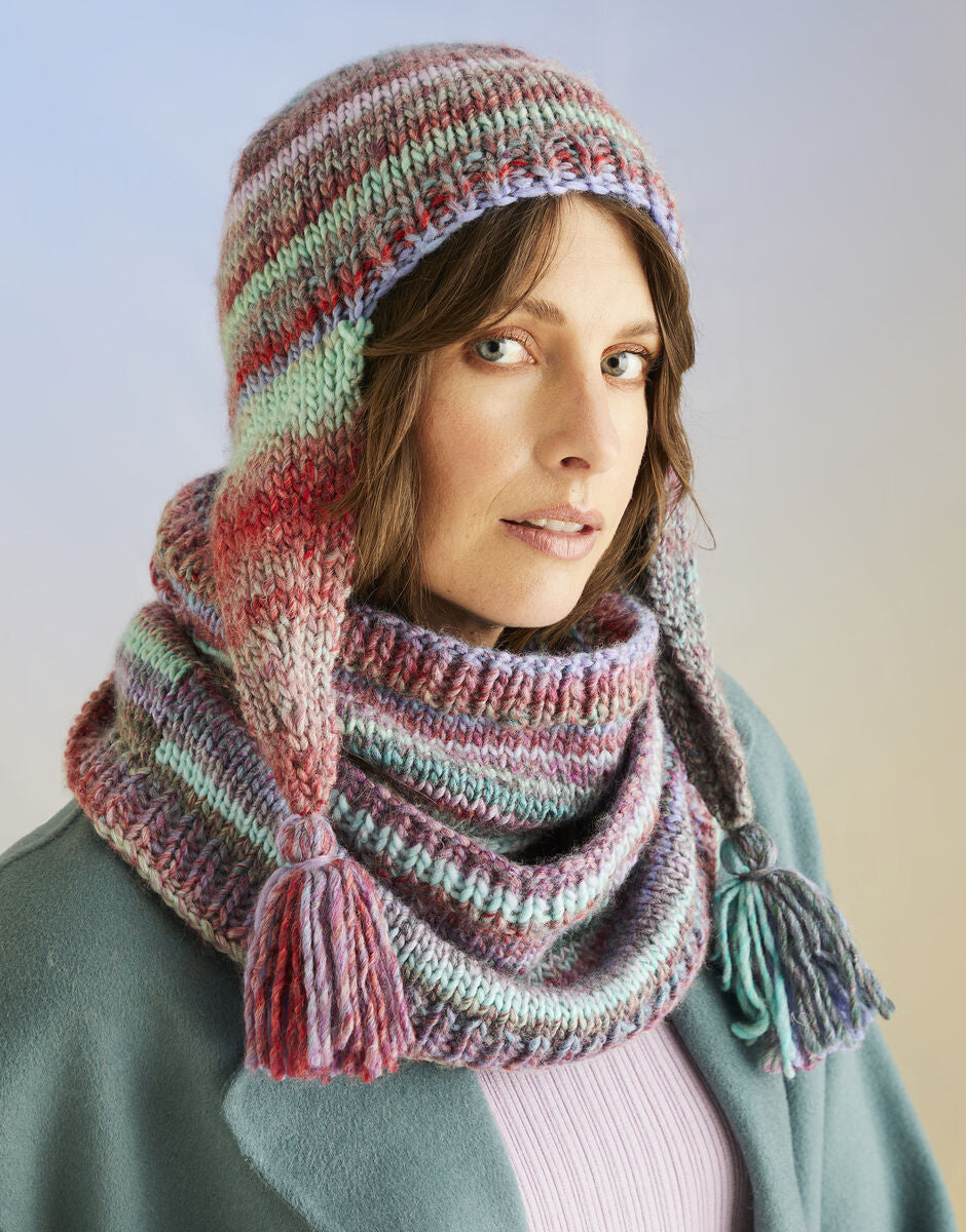 Pattern - Anemone Hat and Snood in Sirdar Jewelspun Chunky 10709