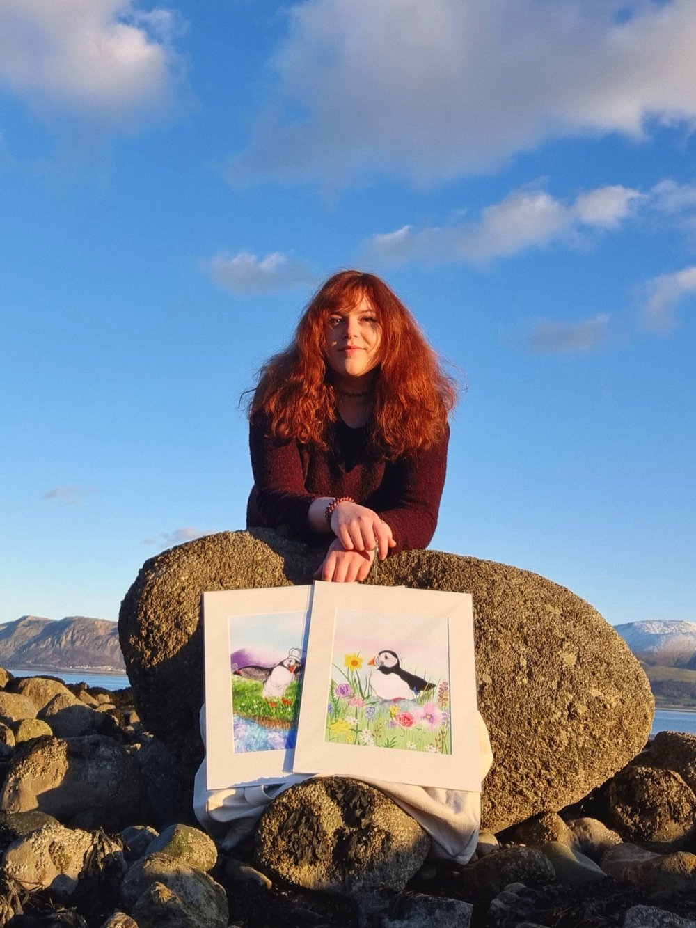 Mounted Spring Flowers Sittin’ Pretty Print