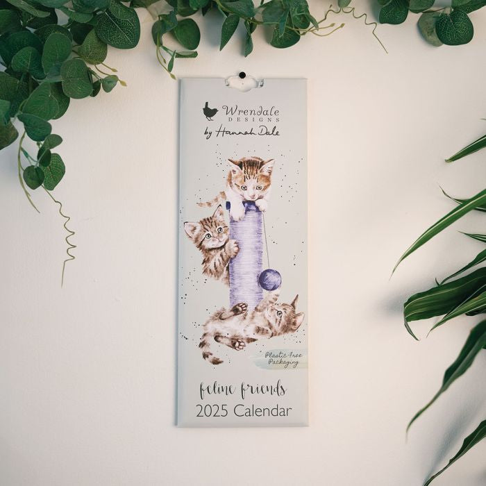 2025 Feline Friends Cat Slim Calender