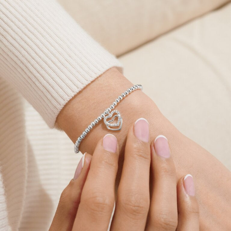 Christmas A Little 'Merry Christmas Fabulous Friend' Bracelet In Silver Plating
