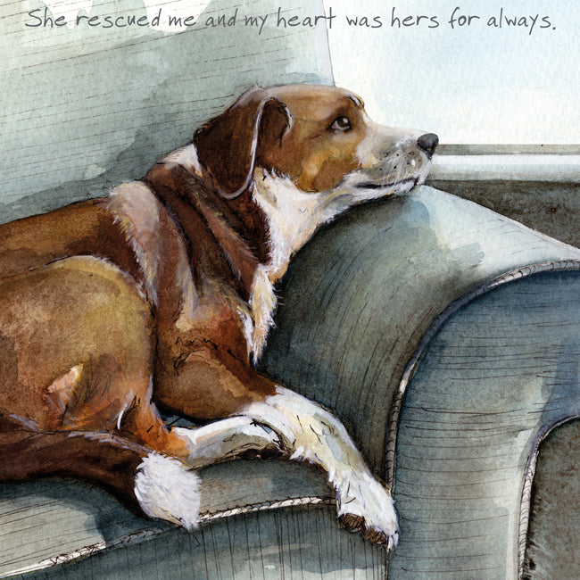 Card - Rescue Me Dog by Little Dog Laughed