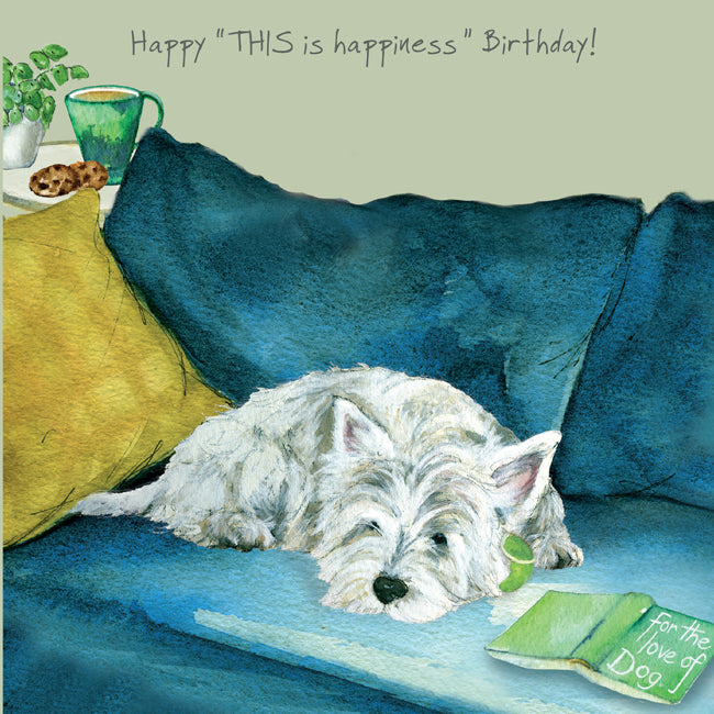 Card - Westie Dog Happiness Is by Little Dog Laughed