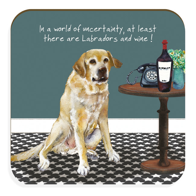 Coaster - Yellow Labrador by Little Dog Laughed