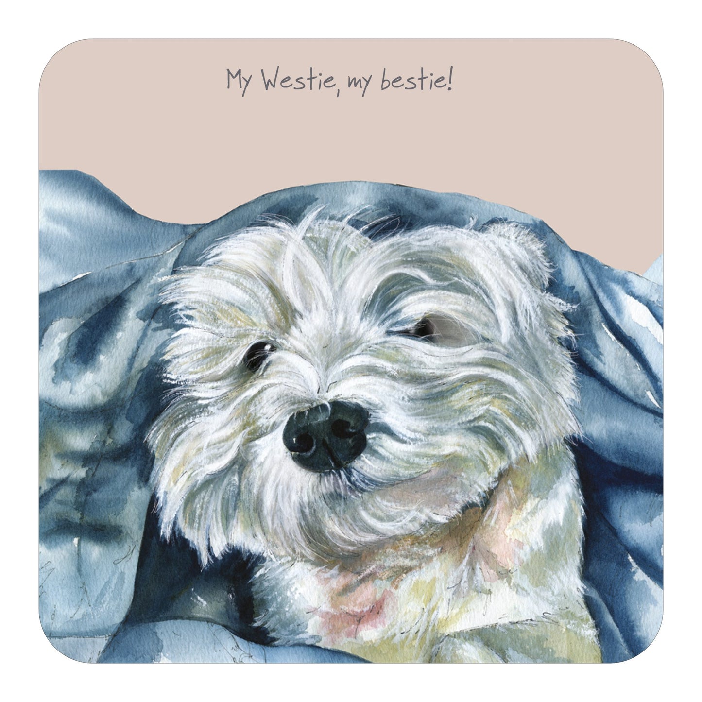 Coaster - West Highland Terrier by The Little Dog Laughed