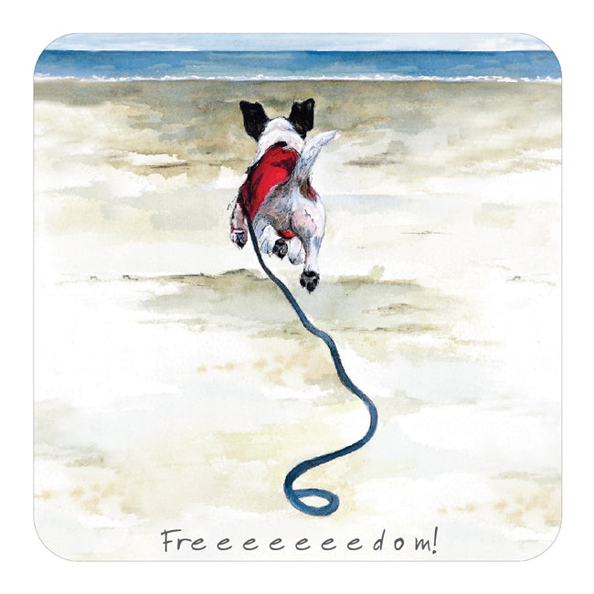 Coaster - Jack Russell by The Little Dog Laughed