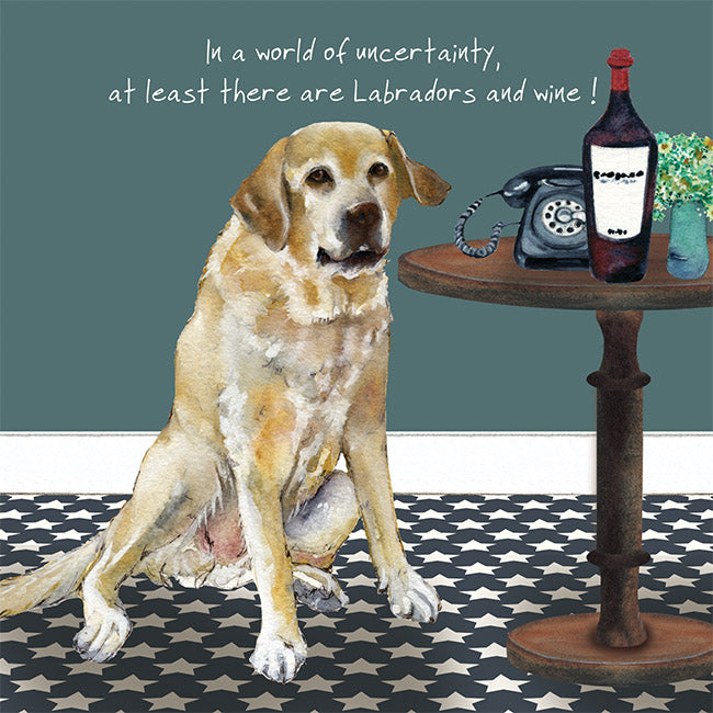 Card - Yellow Labrador by Little Dog Laughed