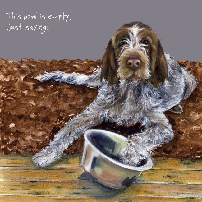 Card - Italian Spinone Greeting Card by Little Dog Laughed