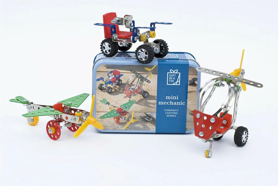 Mini Mechanic Construction Set Gift in a Tin by Apples To Pears