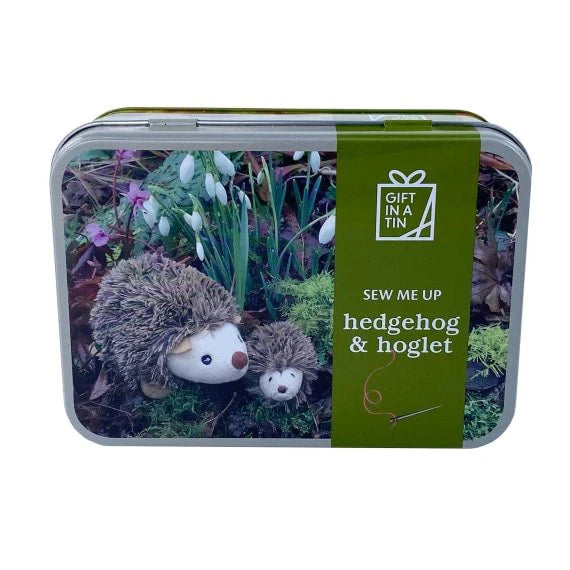 Sew Me Up Hedgehog & Hoglet Gift in a Tin by Apples To Pears