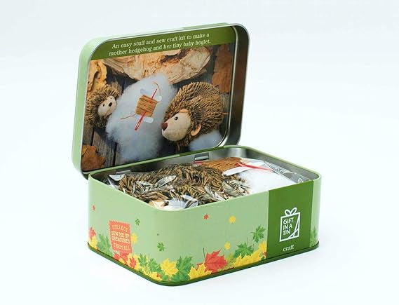 Sew Me Up Hedgehog & Hoglet Gift in a Tin by Apples To Pears