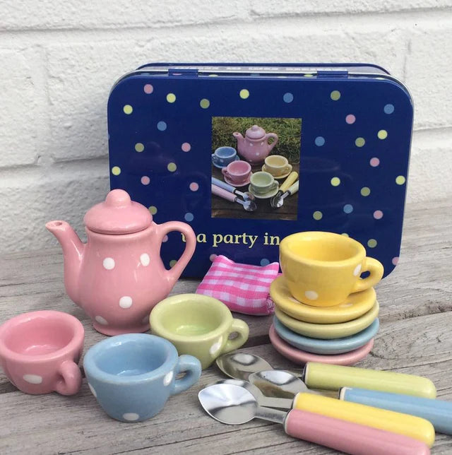 Tea Party Set Gift in a Tin by Apples To Pears
