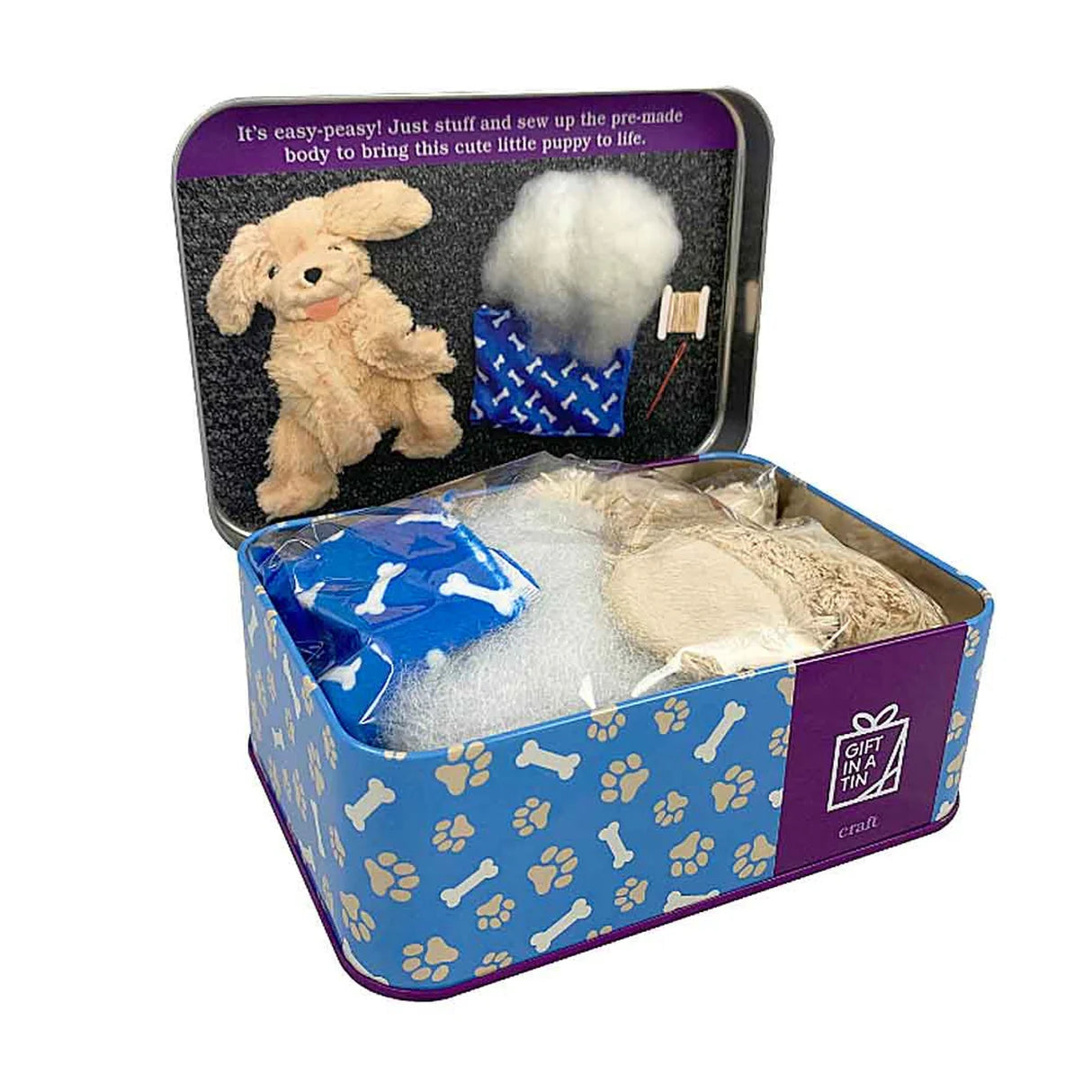Puppy Gift in a Tin by Apples To Pears