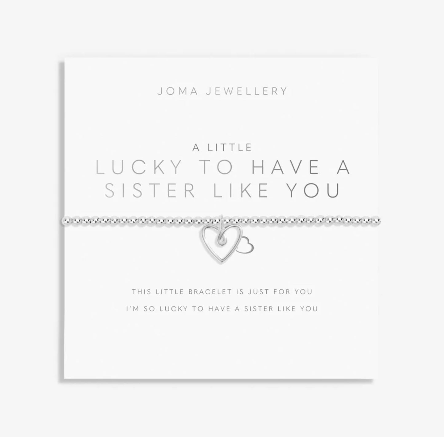 Joma A Little Lucky To Have A Sister Like You Bracelet