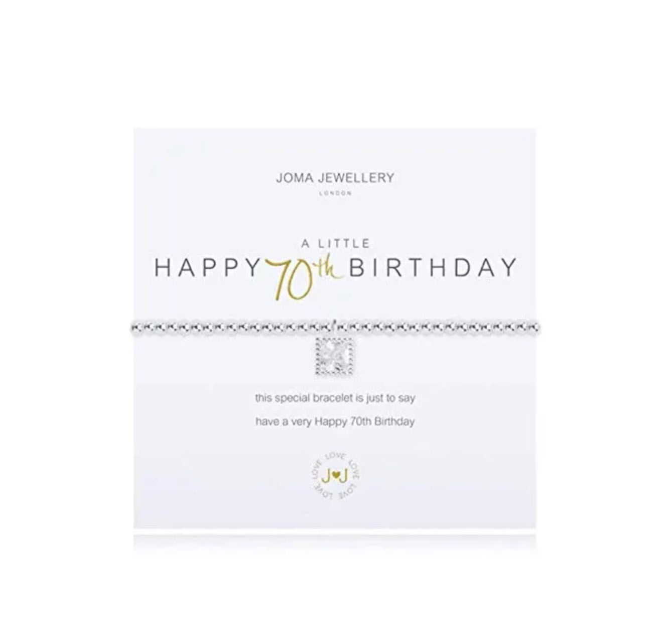 Joma A Little 70th Birthday Bracelet