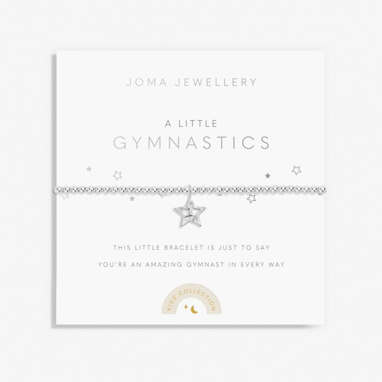 Joma Kids' A Little 'Gymnastics' Bracelet In Silver Plating