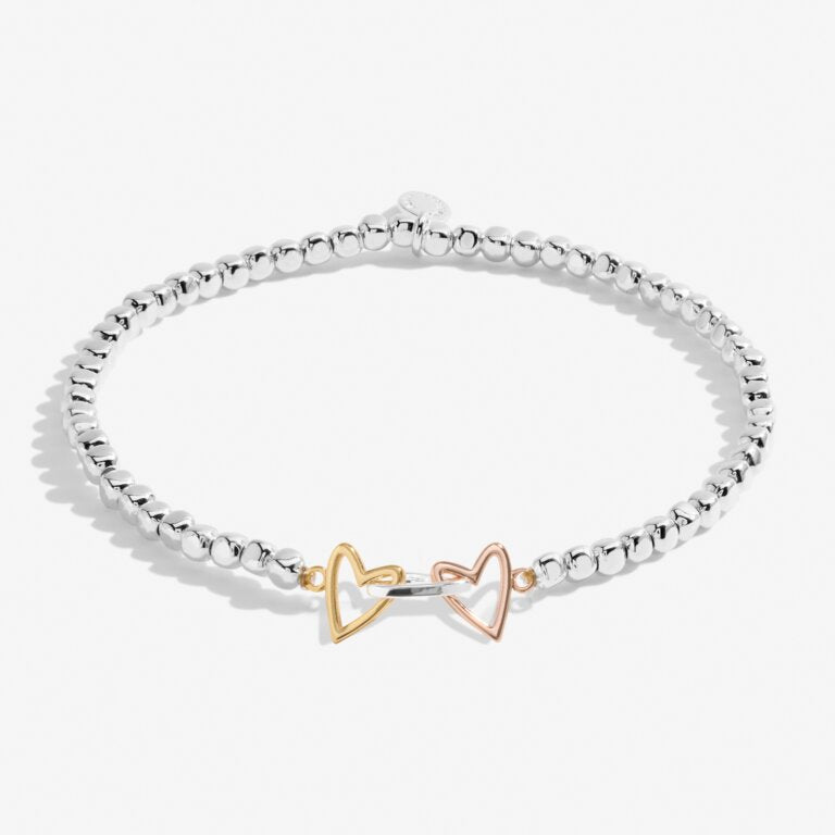 Joma Forever Yours 'Sister Together Always' Trio Bracelet In Silver, Gold And Rose Gold Plating