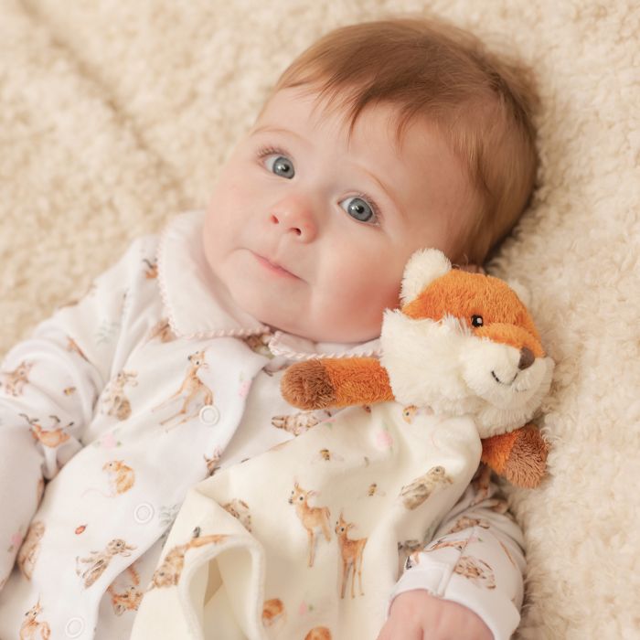 Wrendale ‘Little Forest’ Fox Plush Baby Comforter