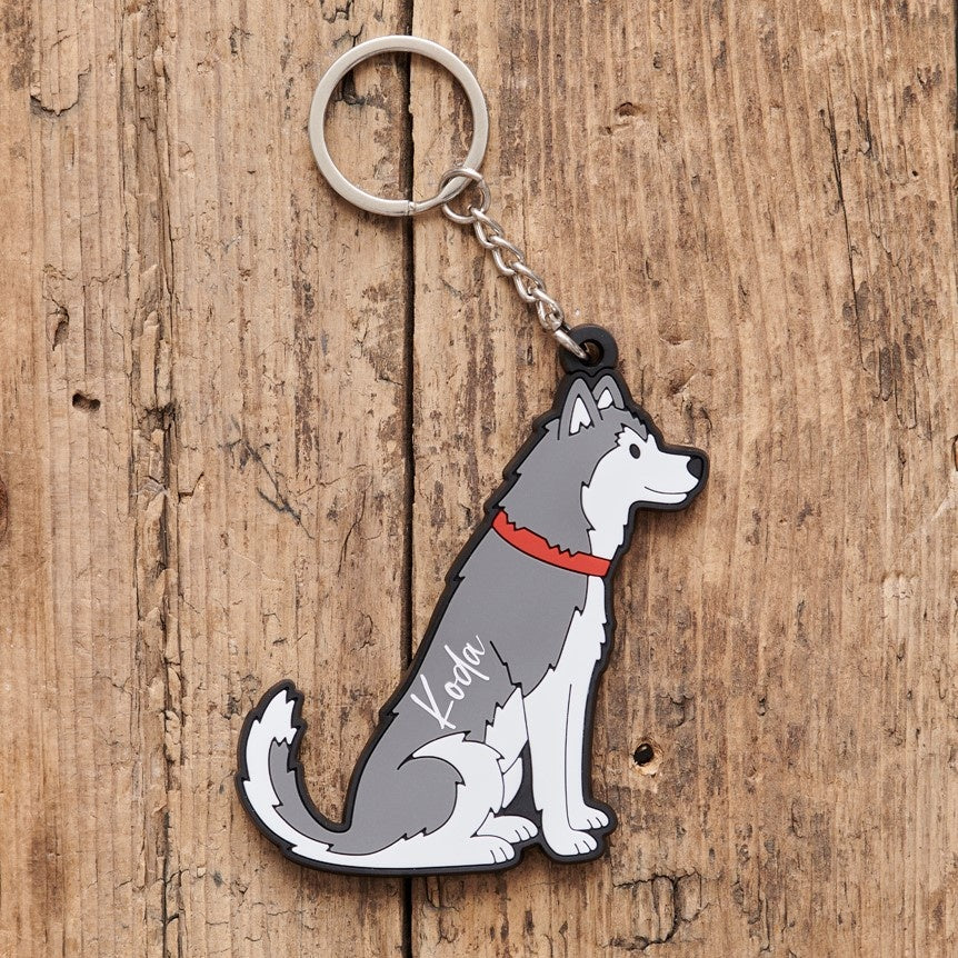 Husky Dog Keyring