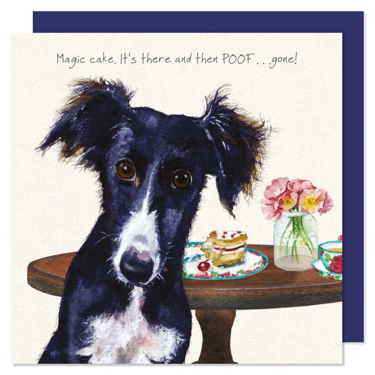 Card - Saluki Dog Magic Cake by Little Dog Laughed