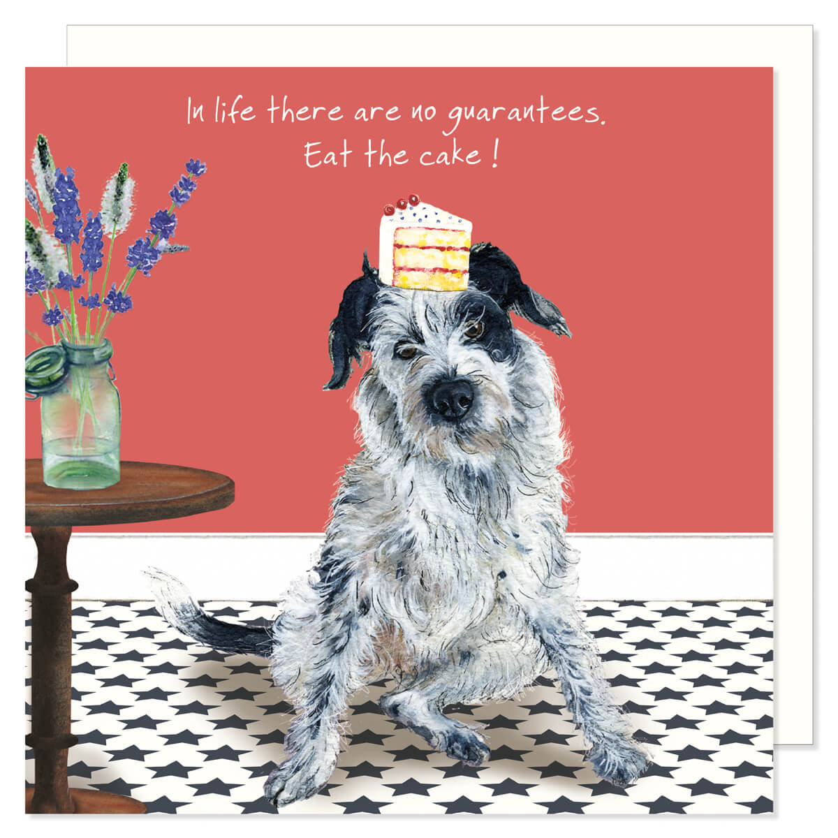 Card - German Pointer X No Guarantees Eat the Cake by The Little Dog Laughed