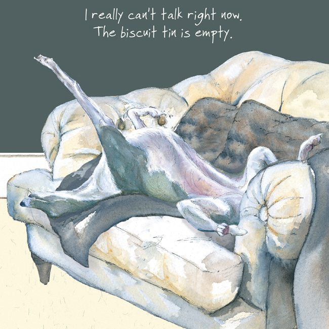 Card - Greyhound Biscuit Tin by The Little Dog Laughed