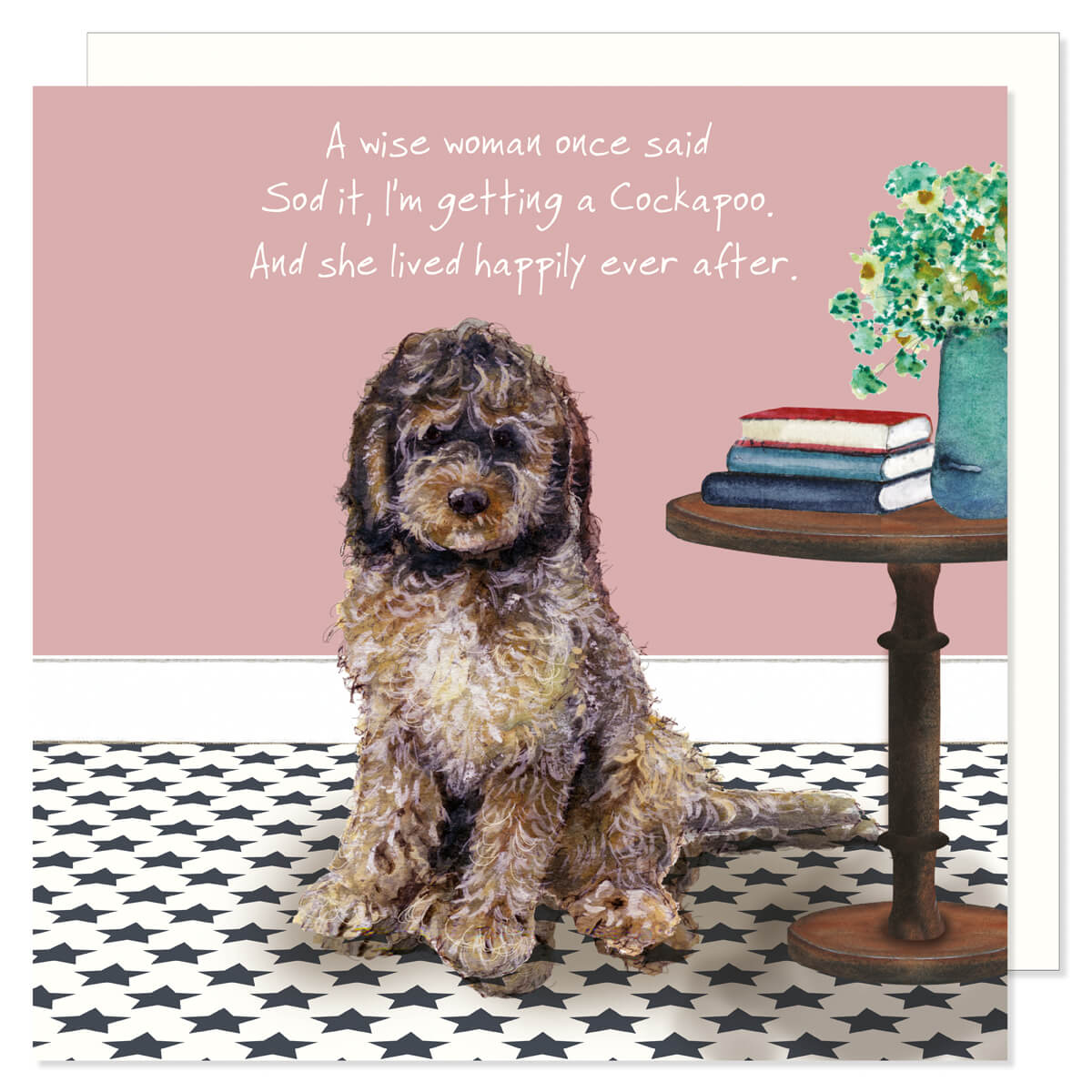 Card - Cockapoo Wise Woman Happily Ever After by The Little Dog Laughed
