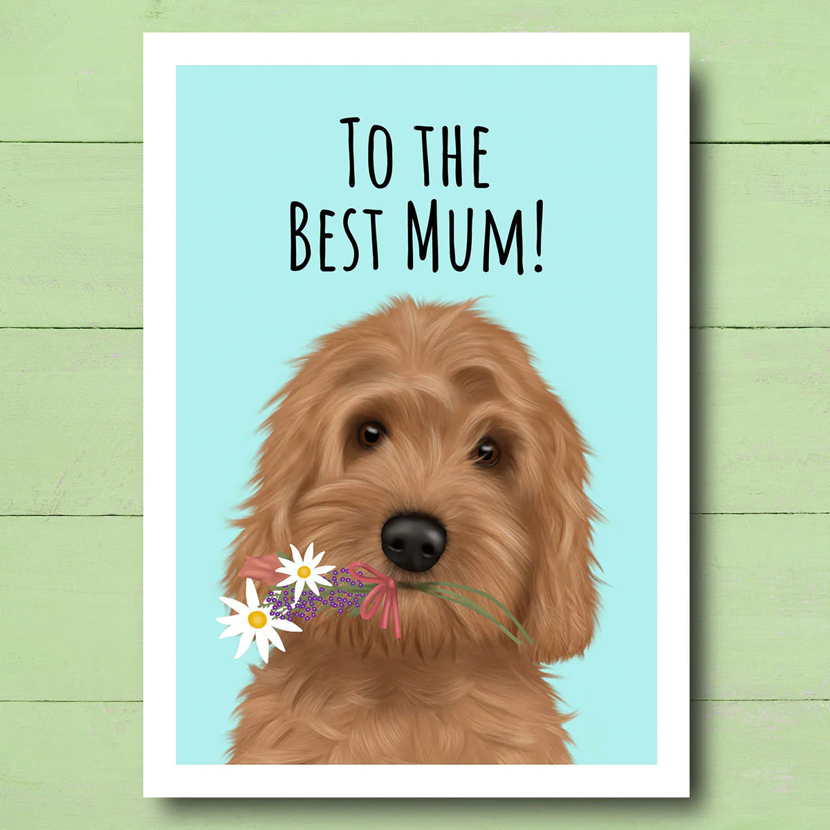 Cockapoo Best Mum Card