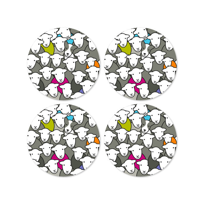 Herdy Flock Coaster - Set of 4