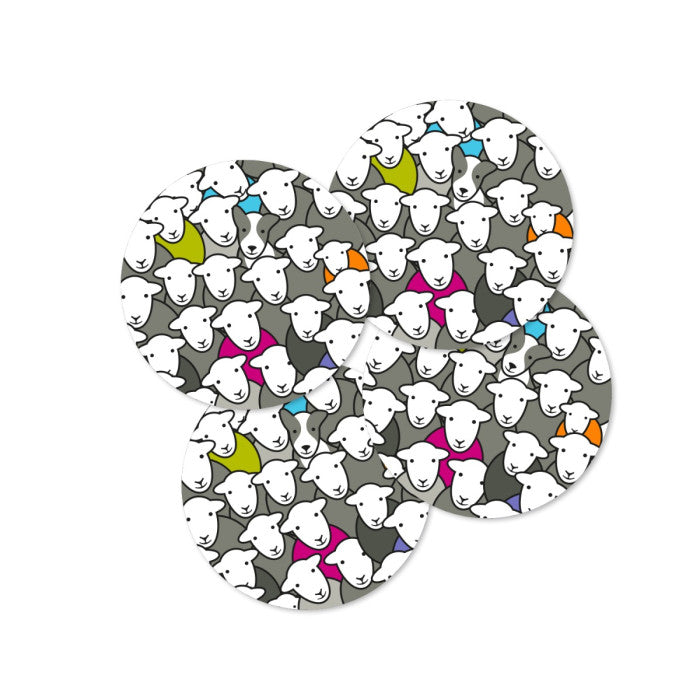 Herdy Flock Coaster - Set of 4