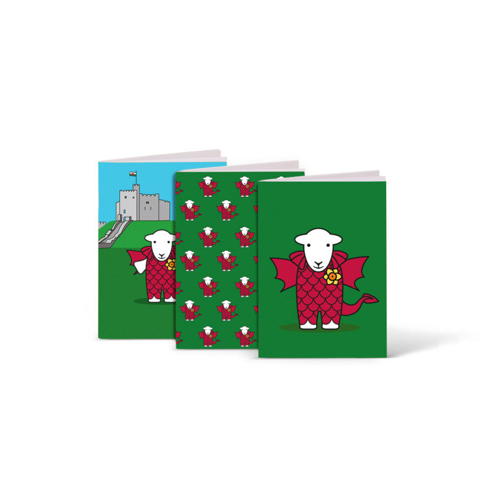 A6 Welsh Herdy Set of 3 Notebooks