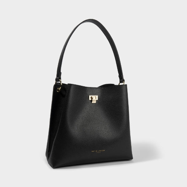 Katie Loxton Reese Shoulder Handbag in Black