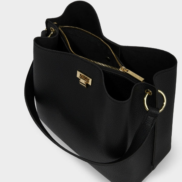 Katie Loxton Reese Shoulder Handbag in Black