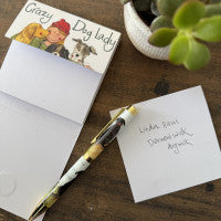 Crazy Dog Lady Magnetic Notepad