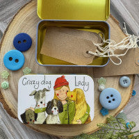 Crazy Dog Lady Small Rectangle Tin