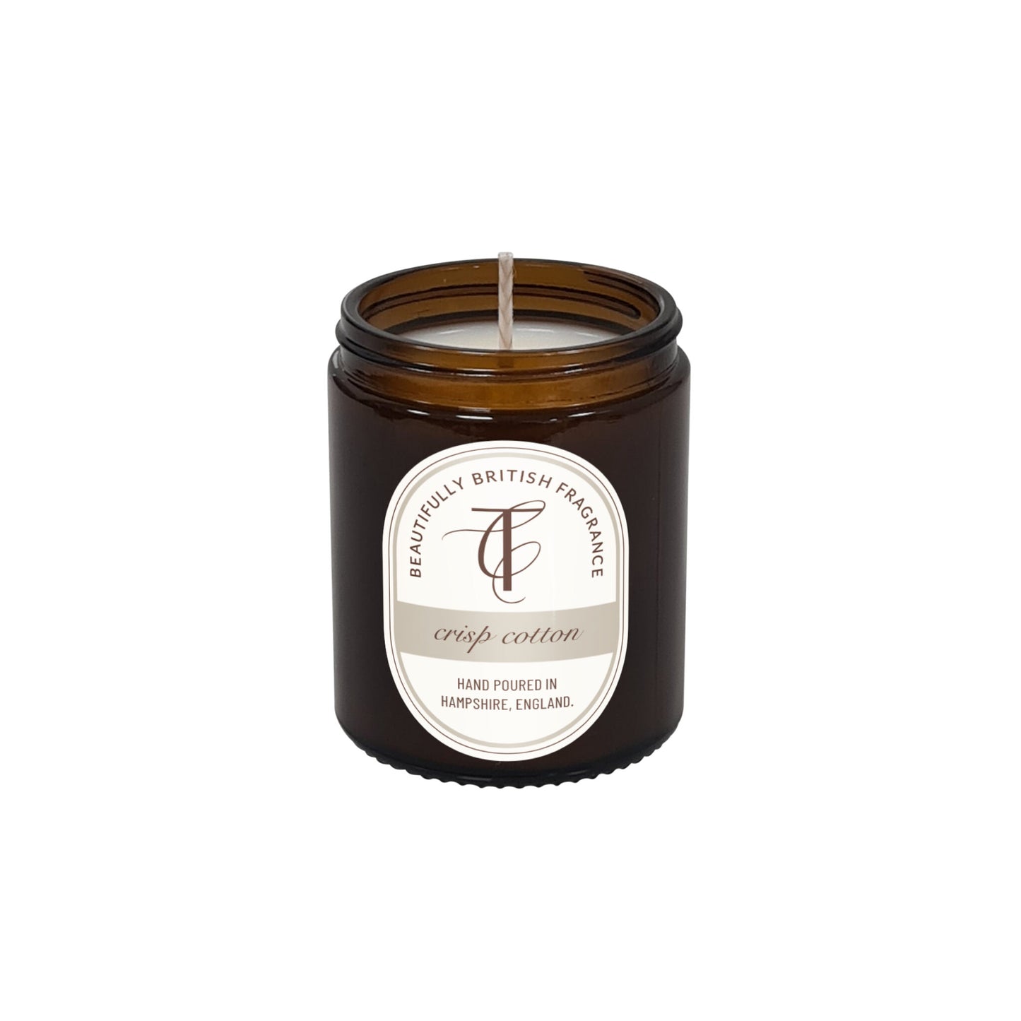 Coast & Country Crisp Cotton 150g Glass Soy Wax Candle