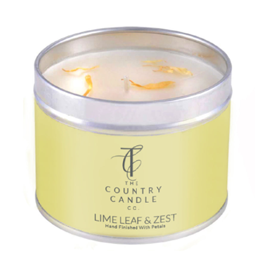 Pastels - Lime Leaf & Zest Tin Candle