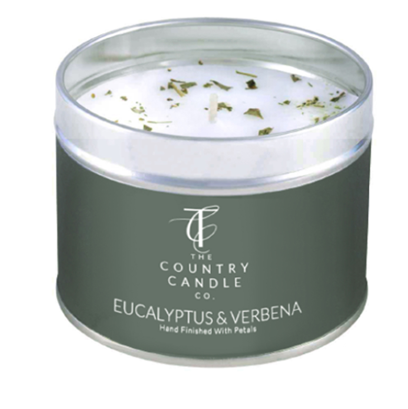 Pastels - Eucalyptus & Vebene Tin Candle