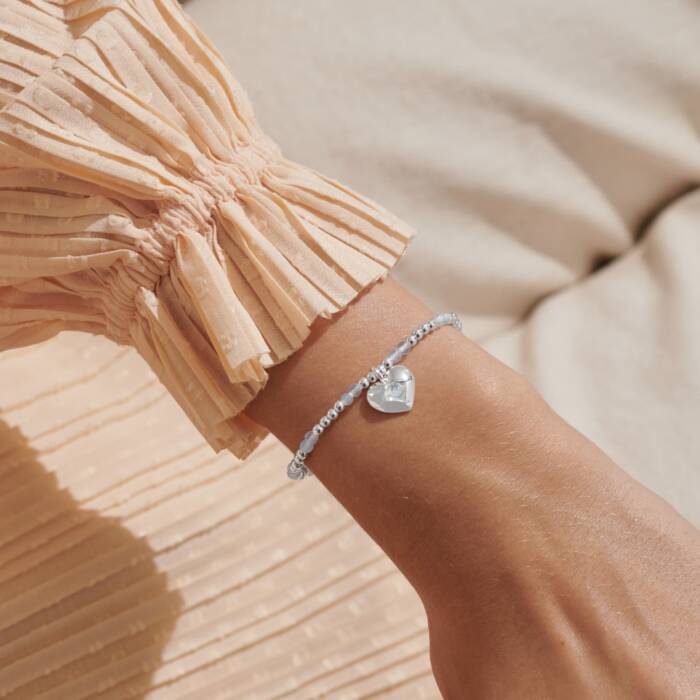 Birthstone A Little 'June' Bracelet In Silver Plating