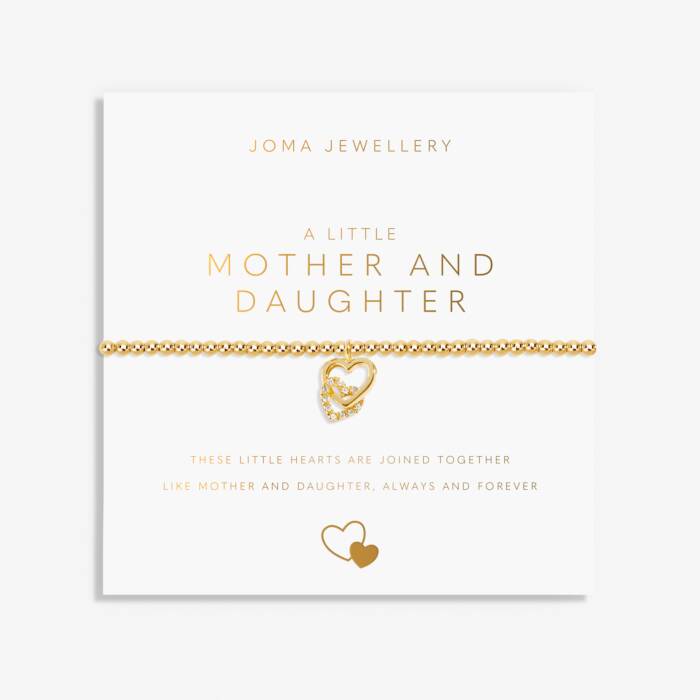 A Little 'Mother And Daughter' Bracelet In Gold Plating