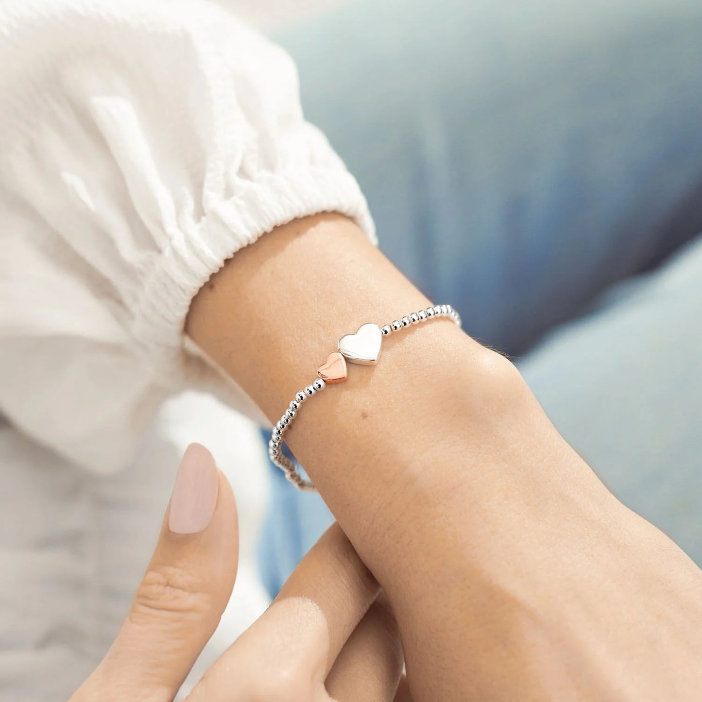 A Little 'Like Mother Like Daughter' Bracelet in Silver Plating
