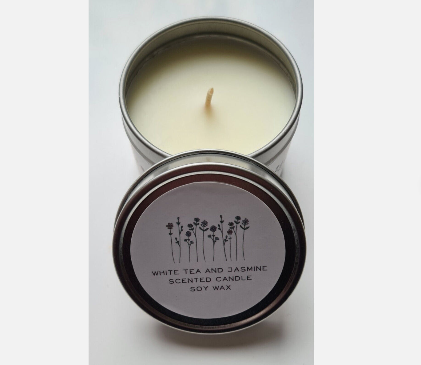 White Tea & Jasmine Candle in a Tin