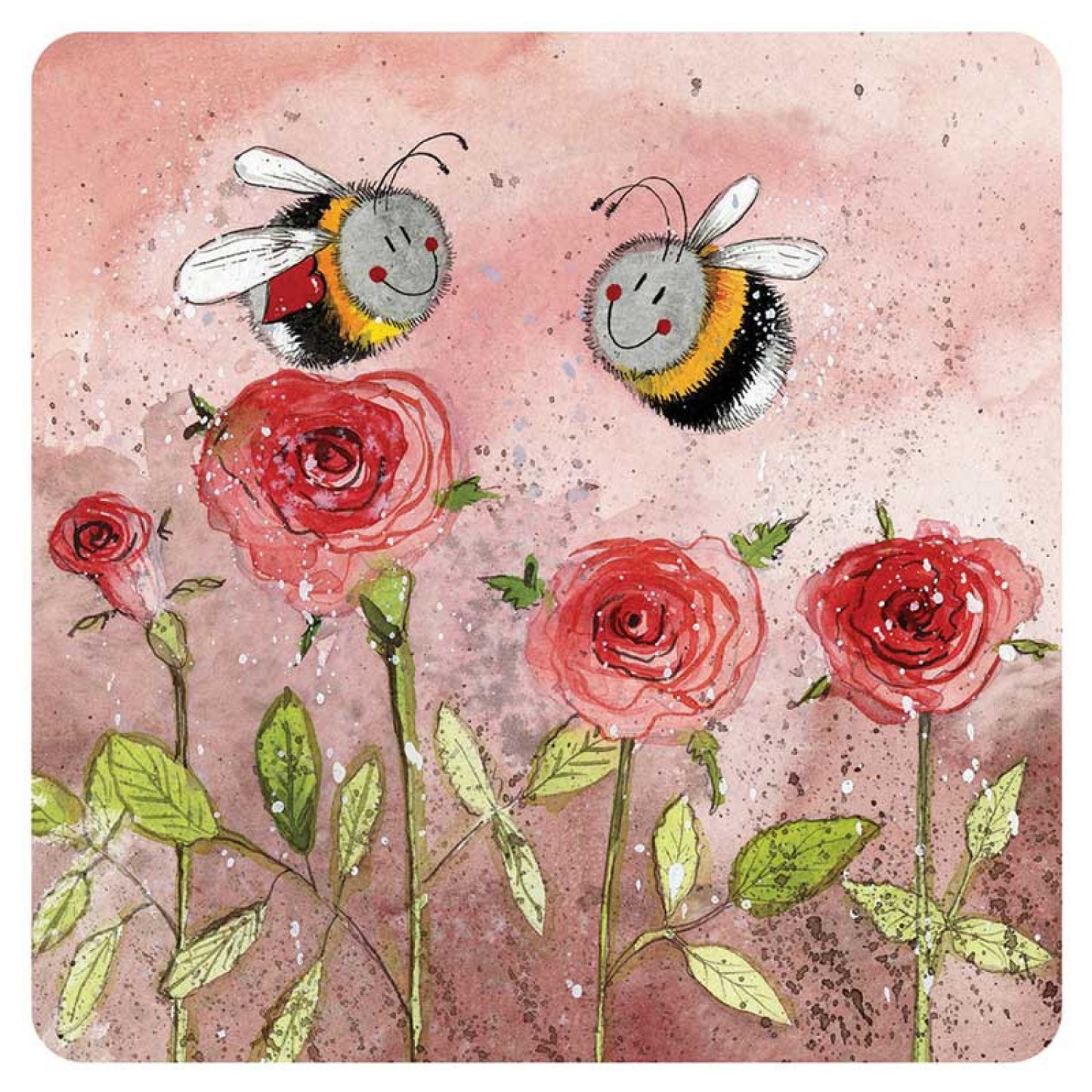 Bees & Roses Coaster