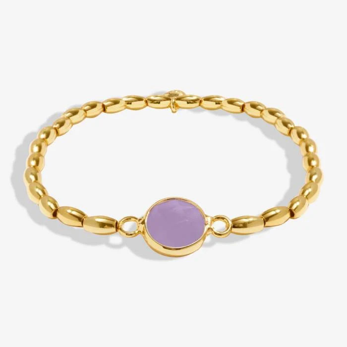 Serenity Stones | Amethyst Bracelet | Gold Plated | Joma Jewellery