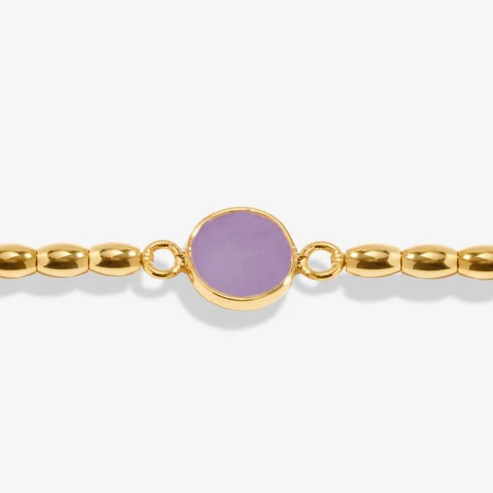 Serenity Stones | Amethyst Bracelet | Gold Plated | Joma Jewellery