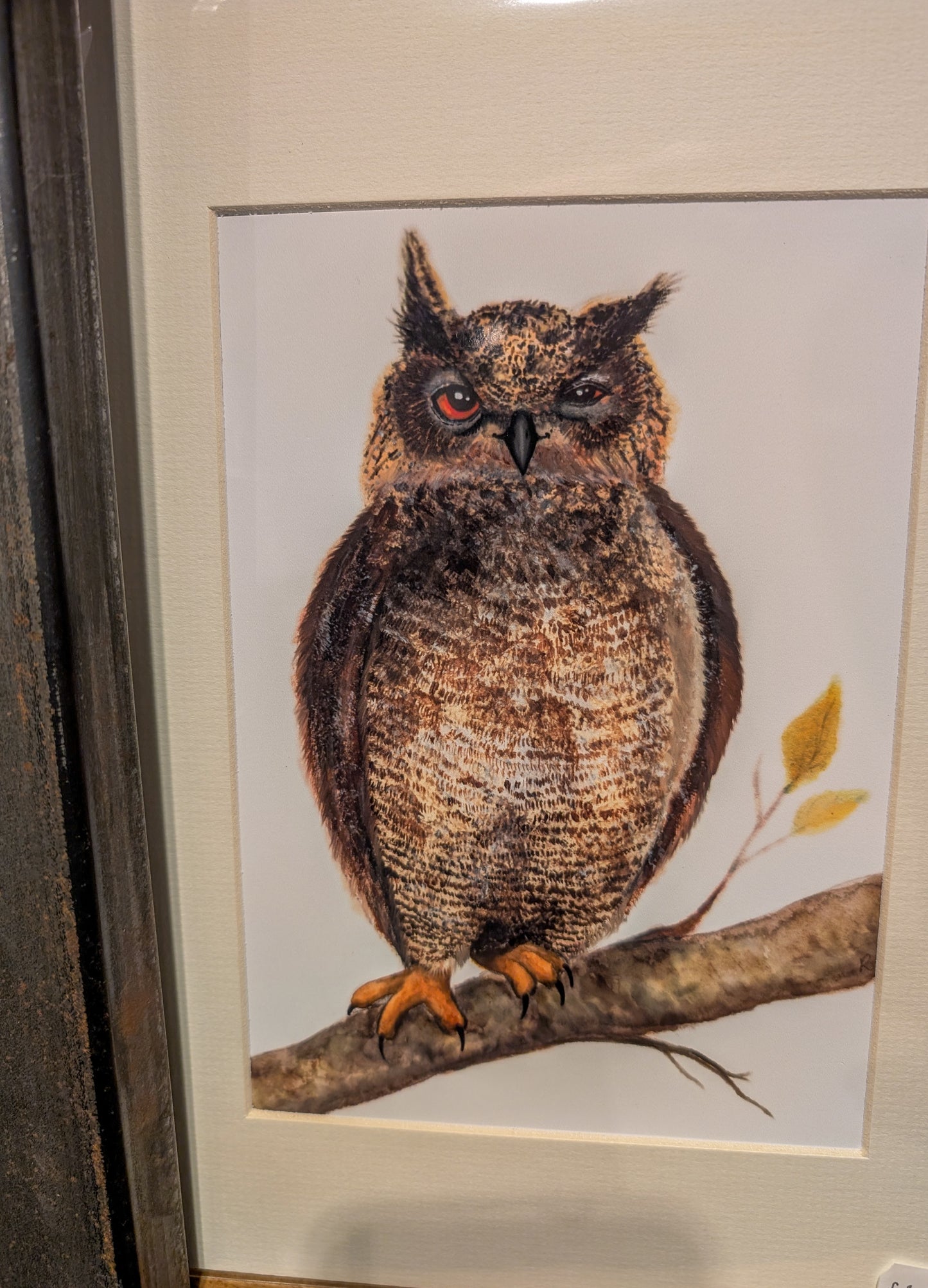 Owl Be There For You Mounted Print