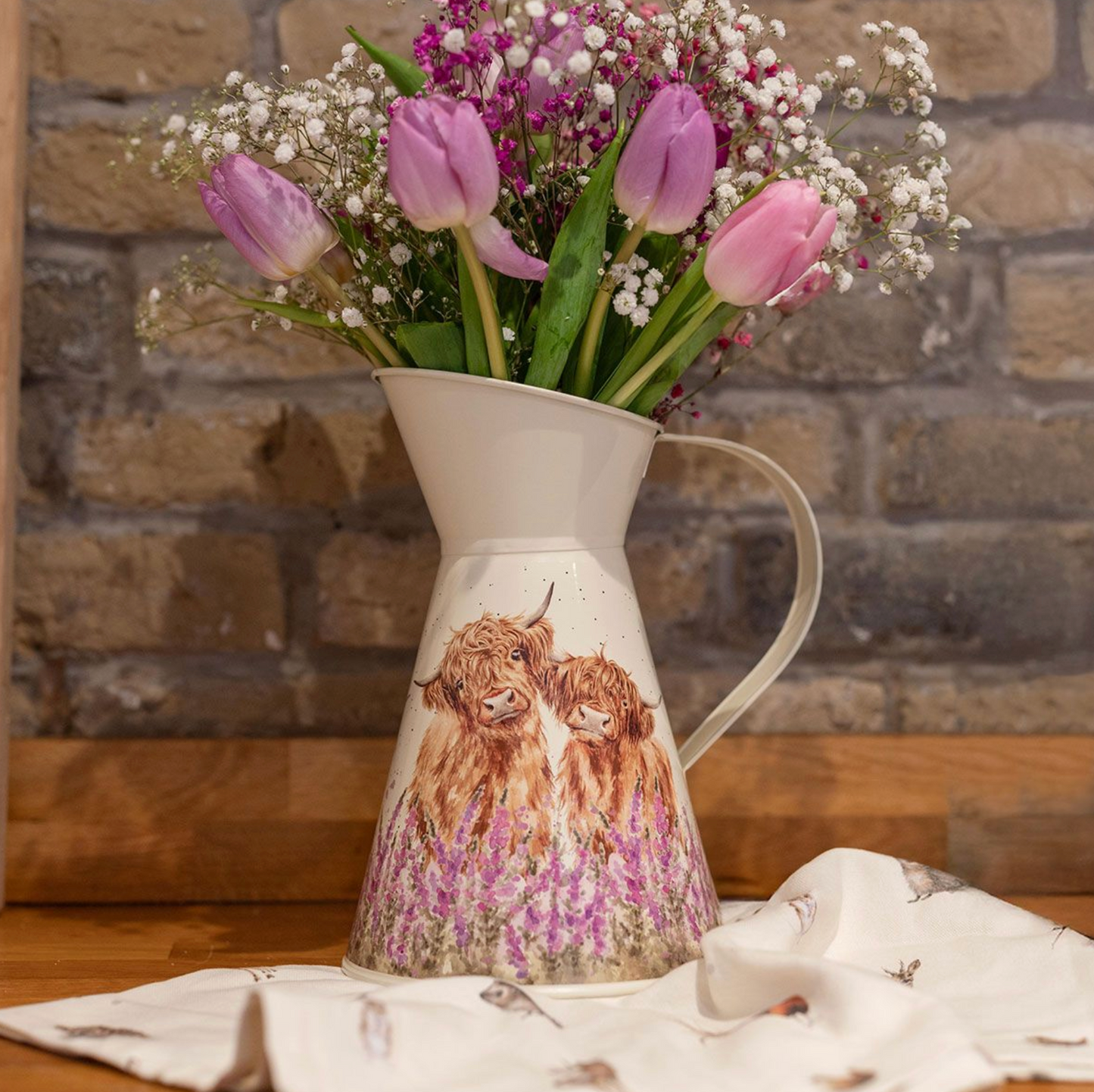 Wrendale "Gentle Giants" Highland Cow Flower Jug