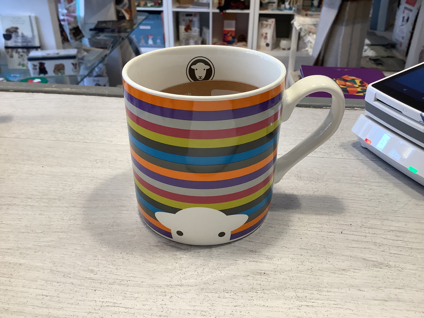 Herdy Peep Stripe Mug