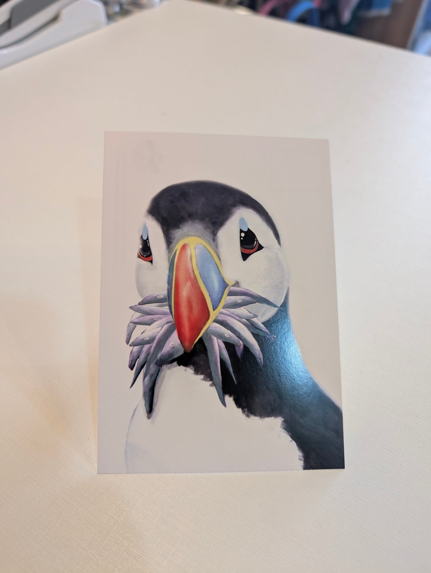 Hand Painted Stuffin' Puffin Postcards