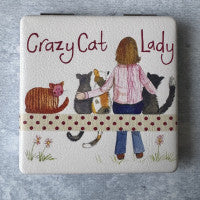Crazy Cat Lady Compact Mirror