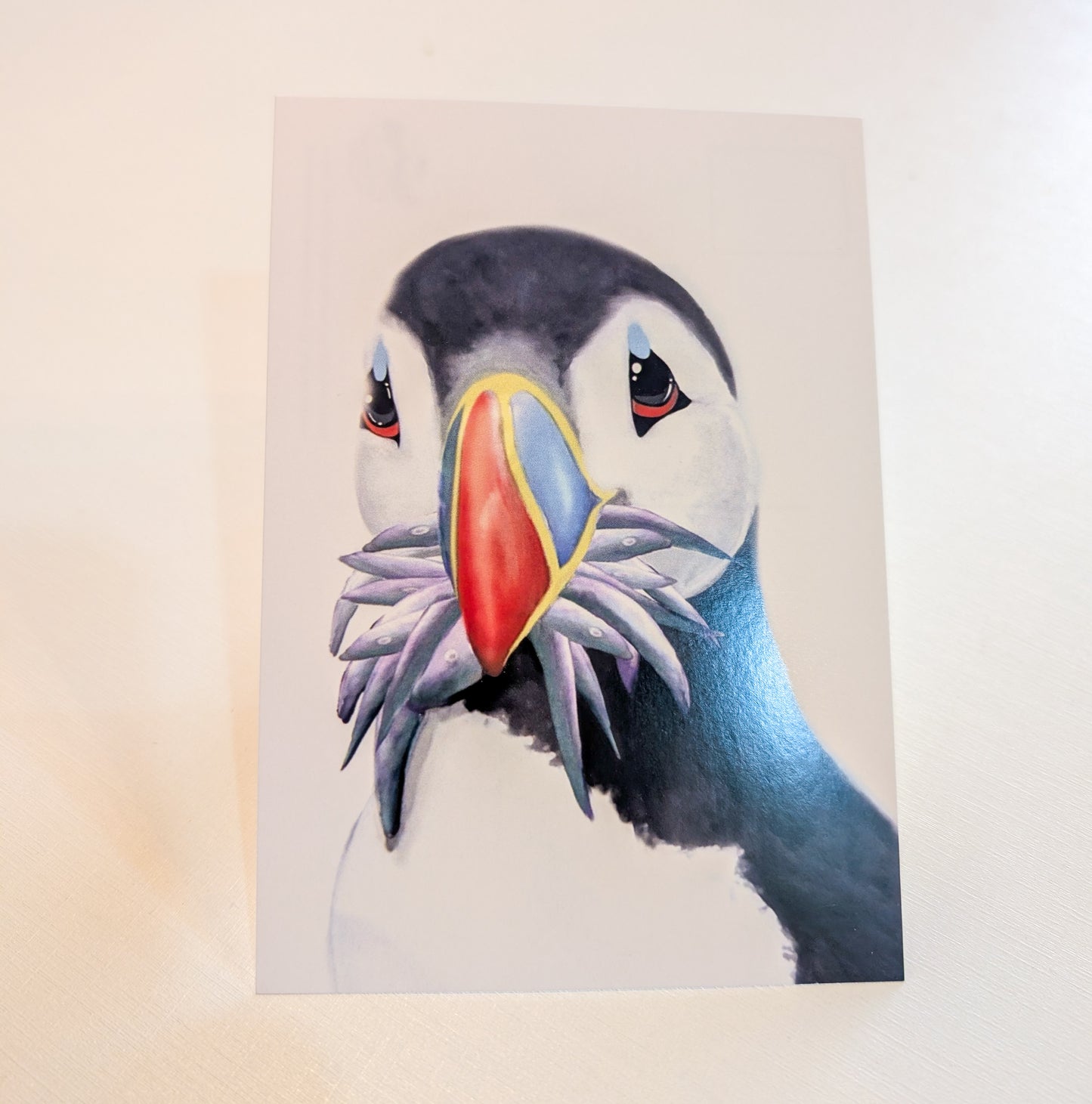 Hand Painted Stuffin' Puffin Postcards
